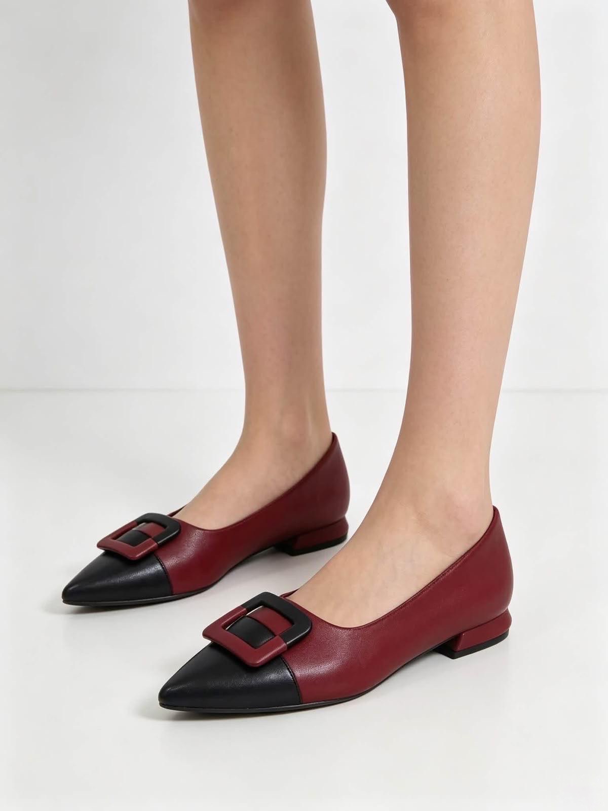 BUCKLE DETAIL BALLET FLATS