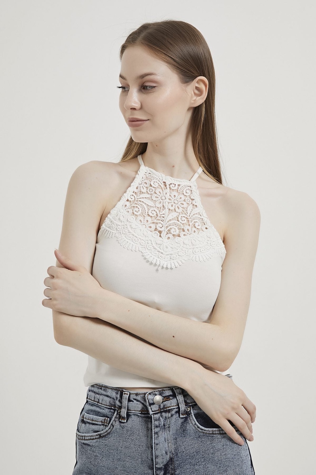 Lace Halter Neck Top 5