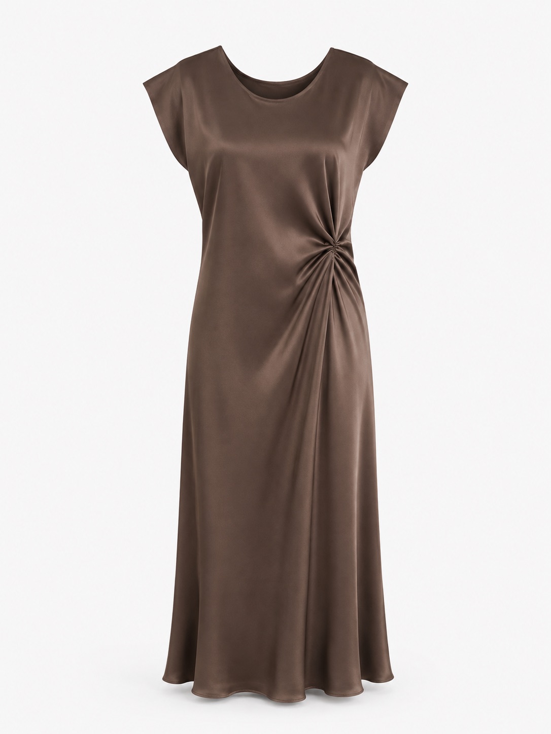Satin Twist-Waist Dress 5