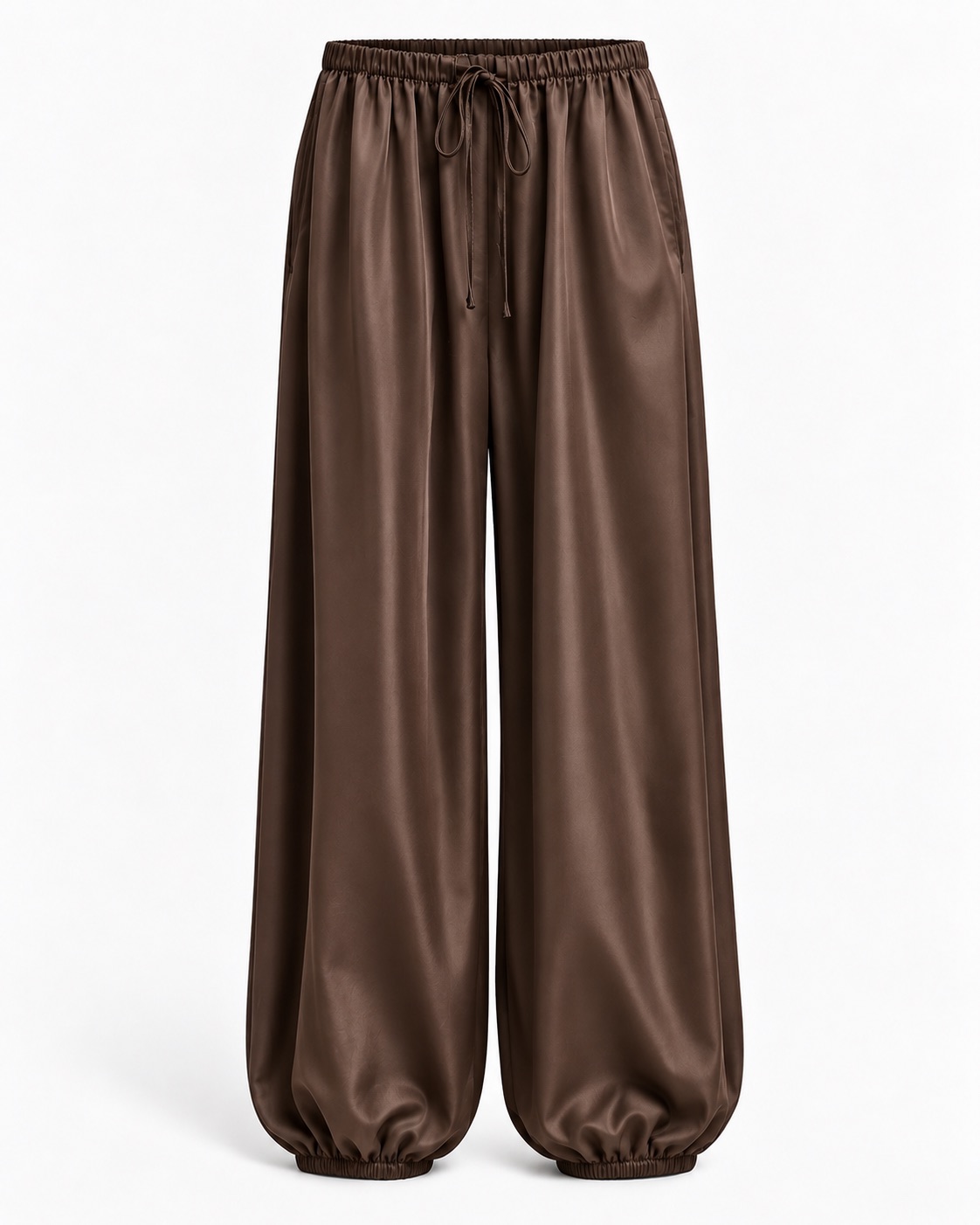 Satin Wide-Leg Pants 3