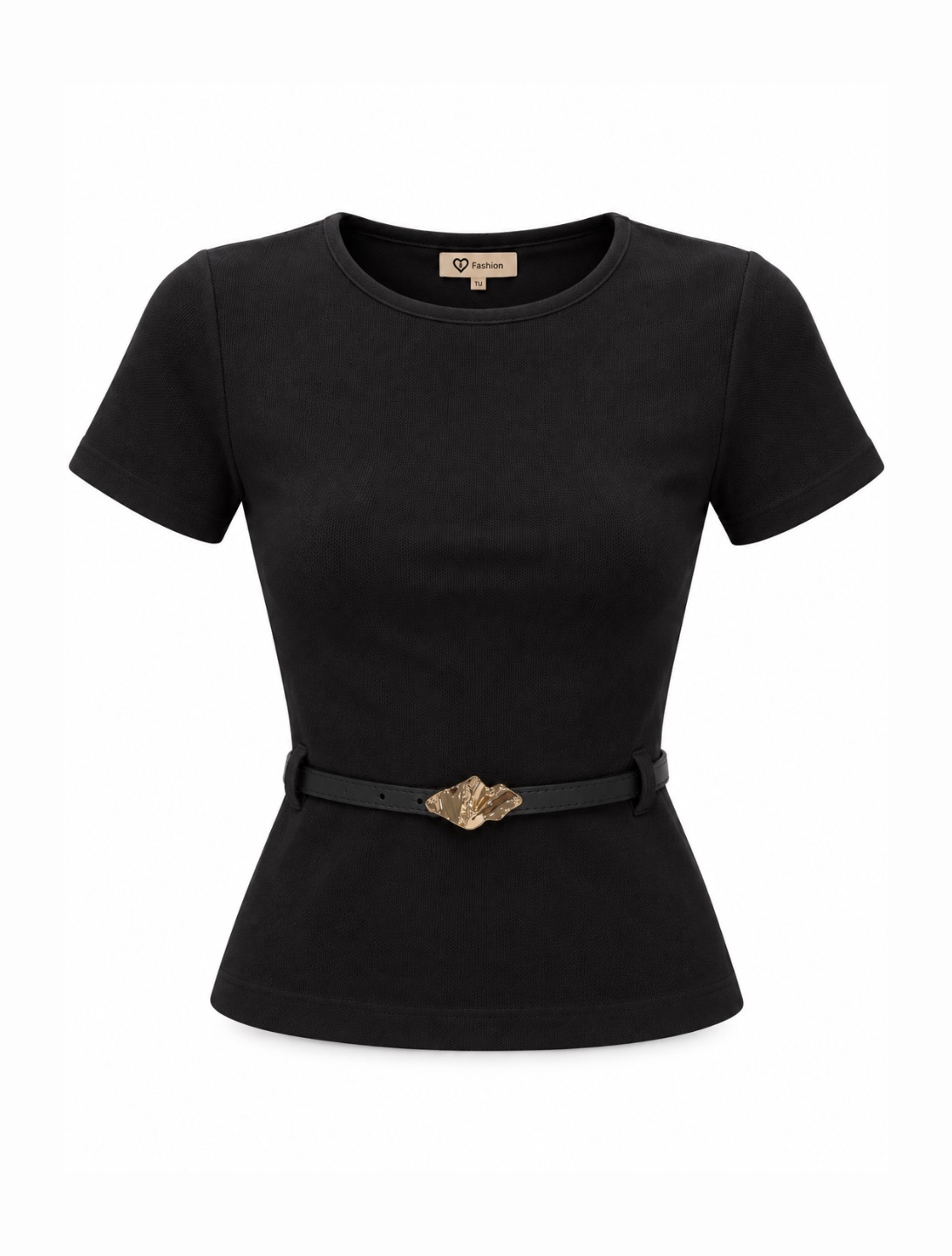 Belted Short-Sleeve Top 4