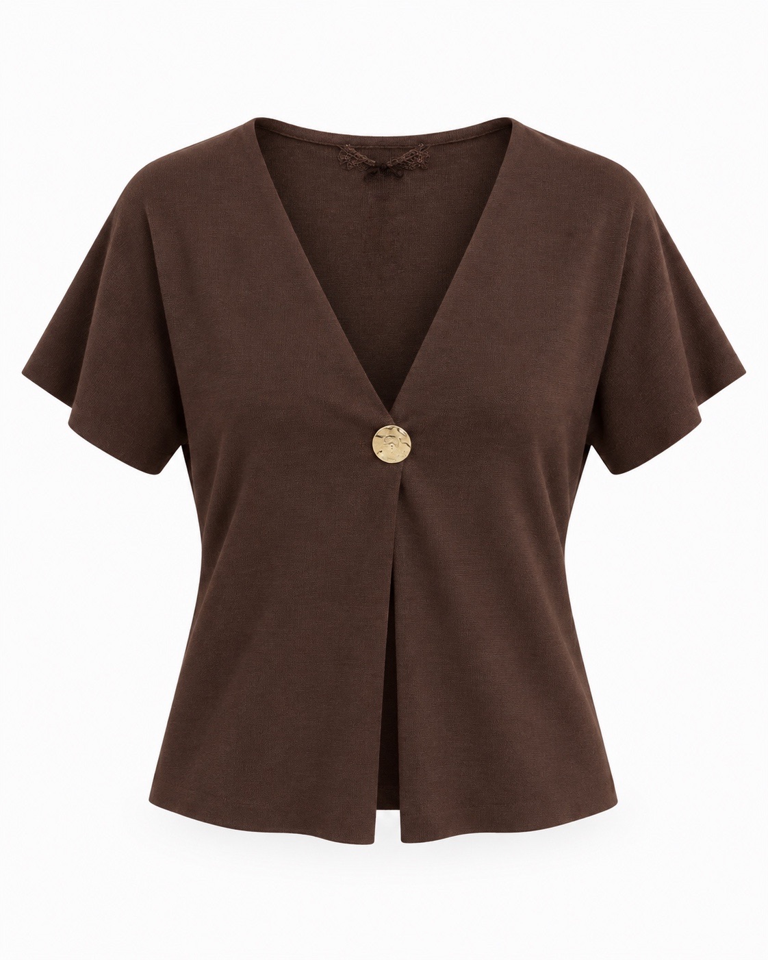 Short-Sleeve V-Neck Cardigan 4