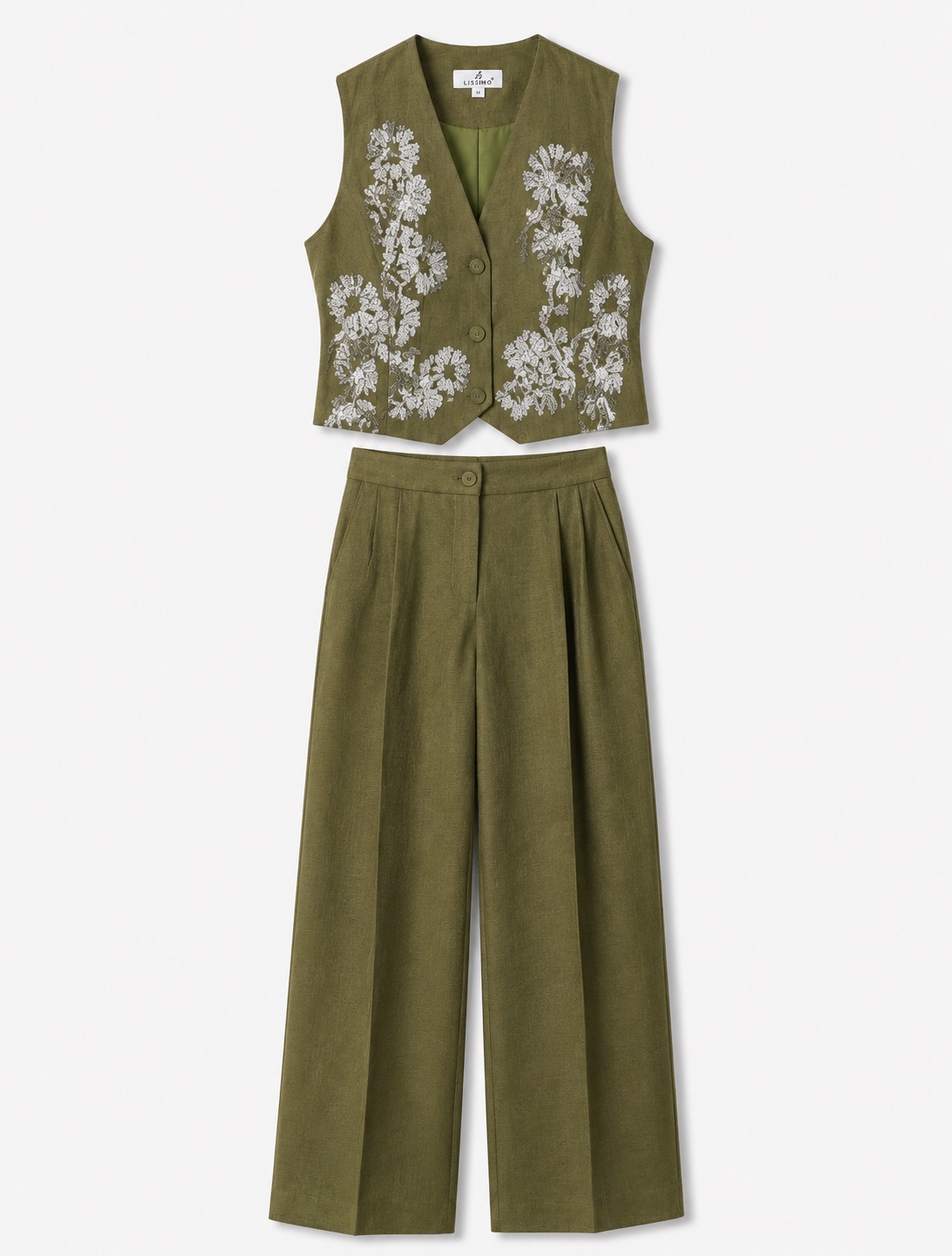 Embroidered Vest & Trousers Set 4