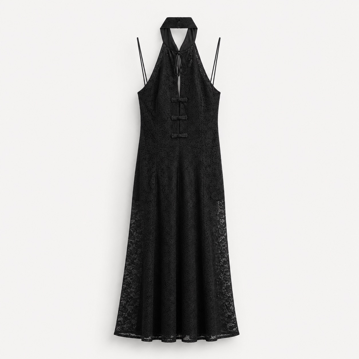 Lace Halter Maxi Dress 4