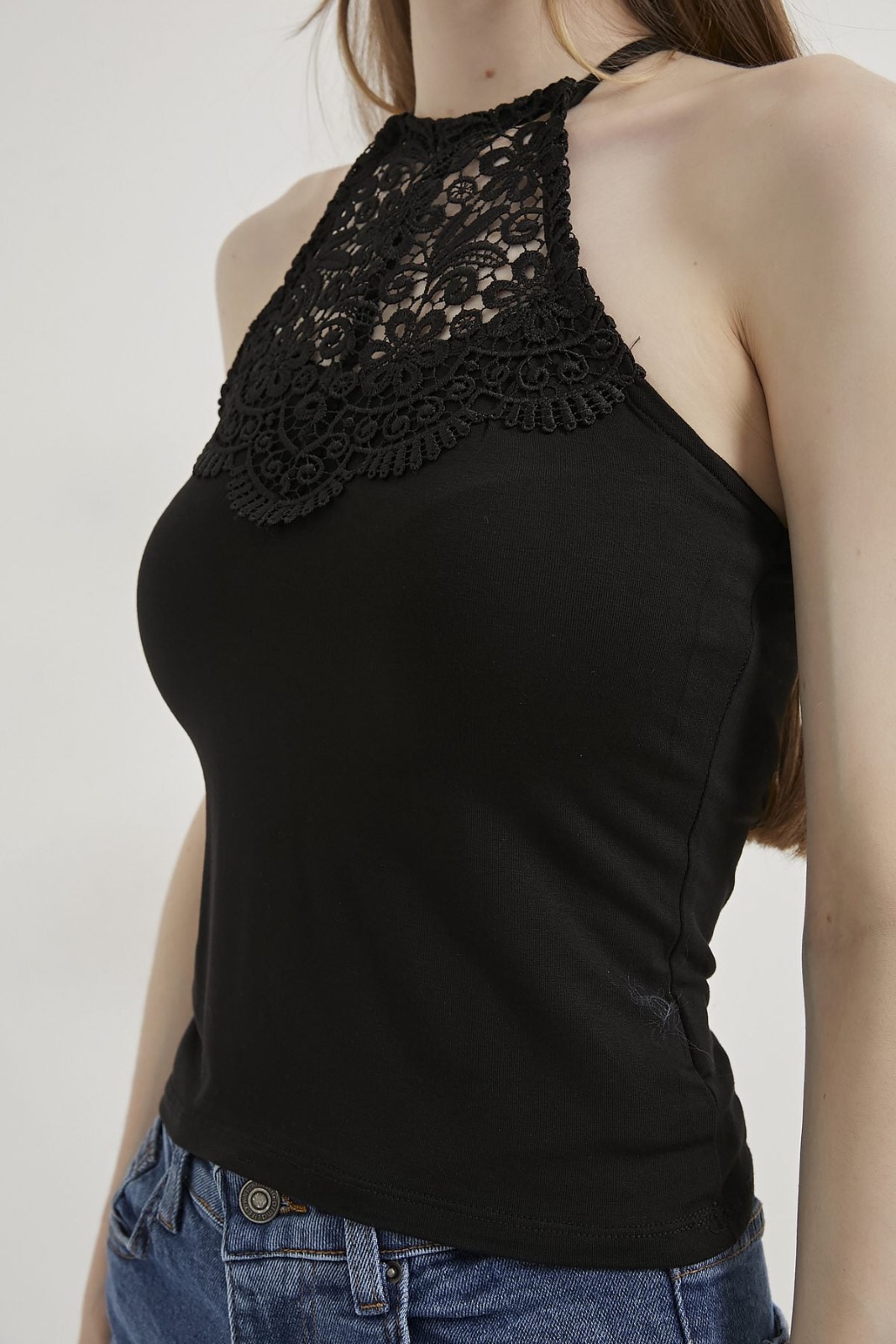 Lace Halter Neck Top 3