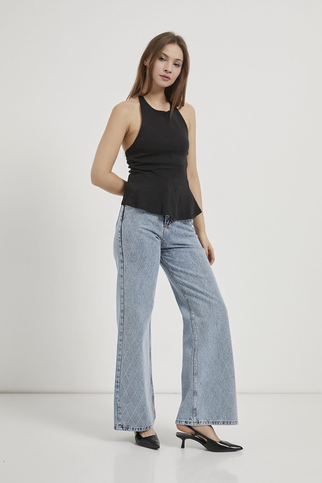 Halter Neck Peplum Top 7