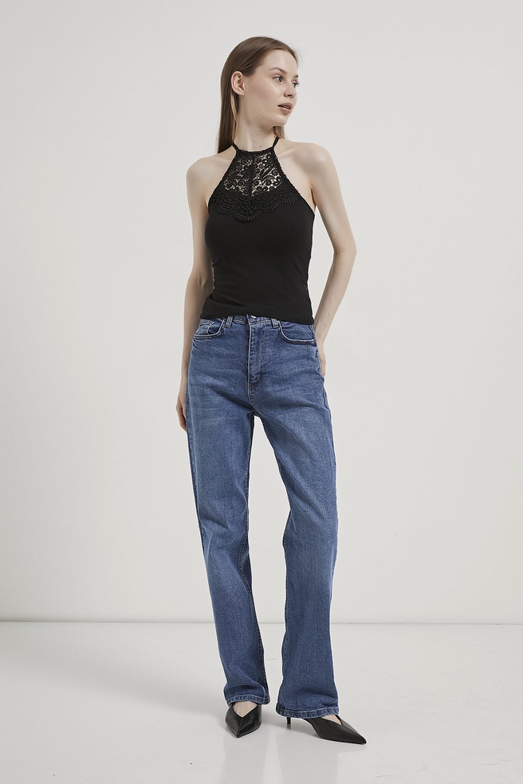 Lace Halter Neck Top 2