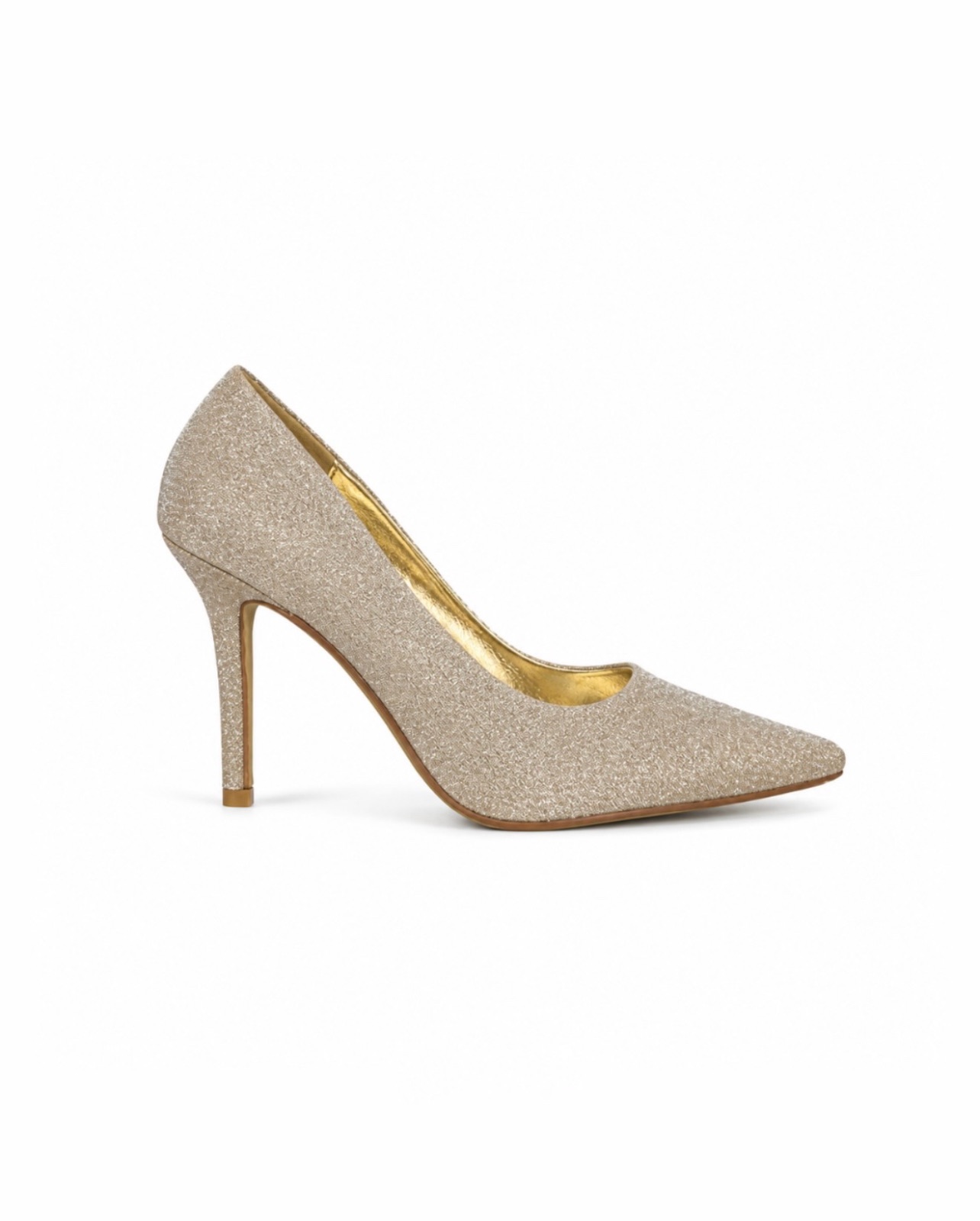 Glitter Pointed-Toe Heels