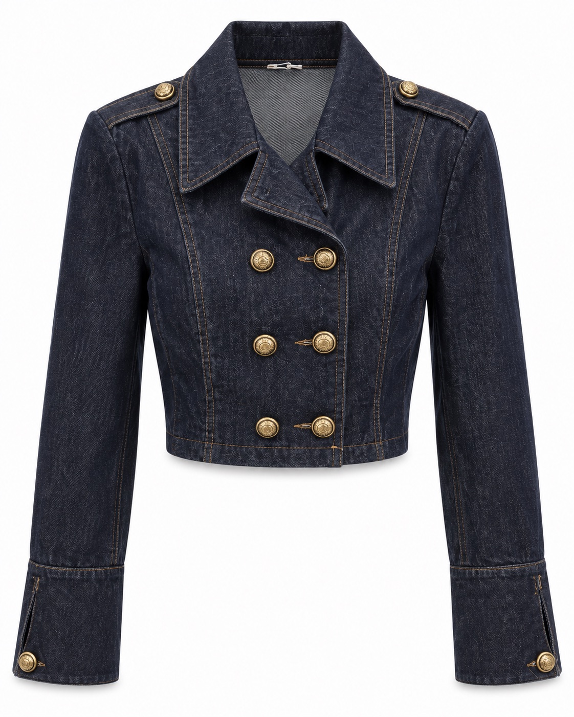Cropped Denim Jacket 2