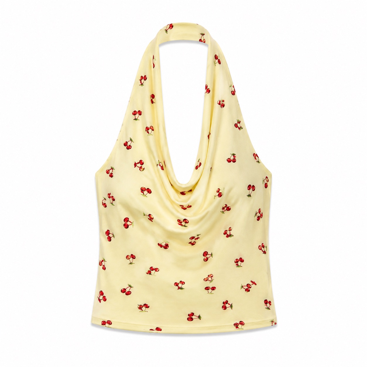 Cherry Print Halter Top 6