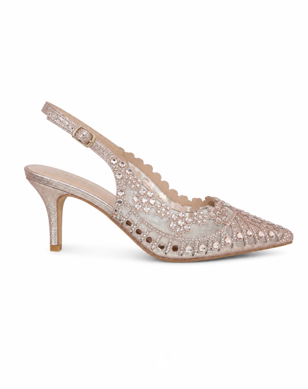 Crystal Slingback Heels