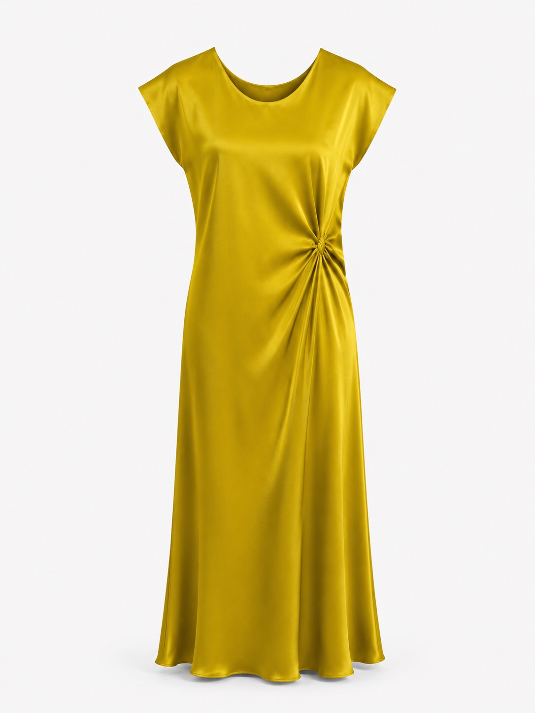 Satin Twist-Waist Dress 4