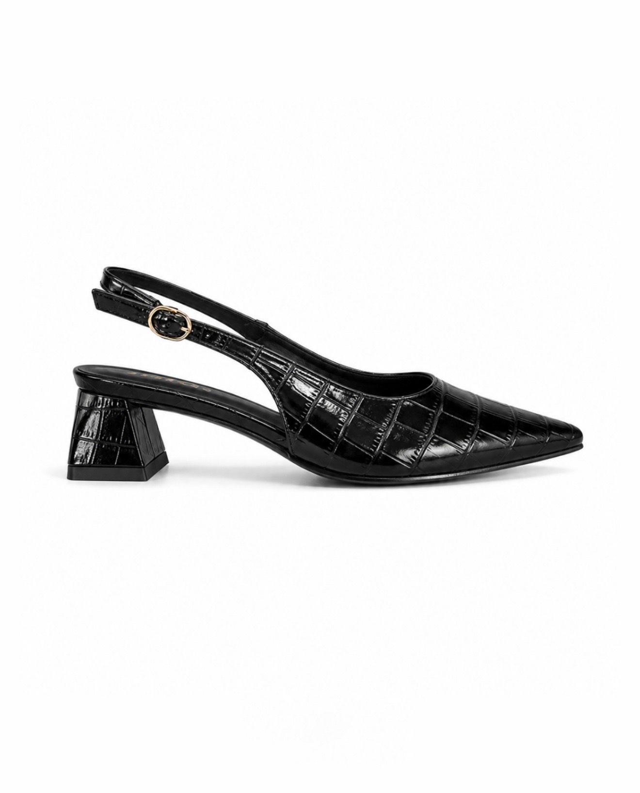 Croc Texture Heels