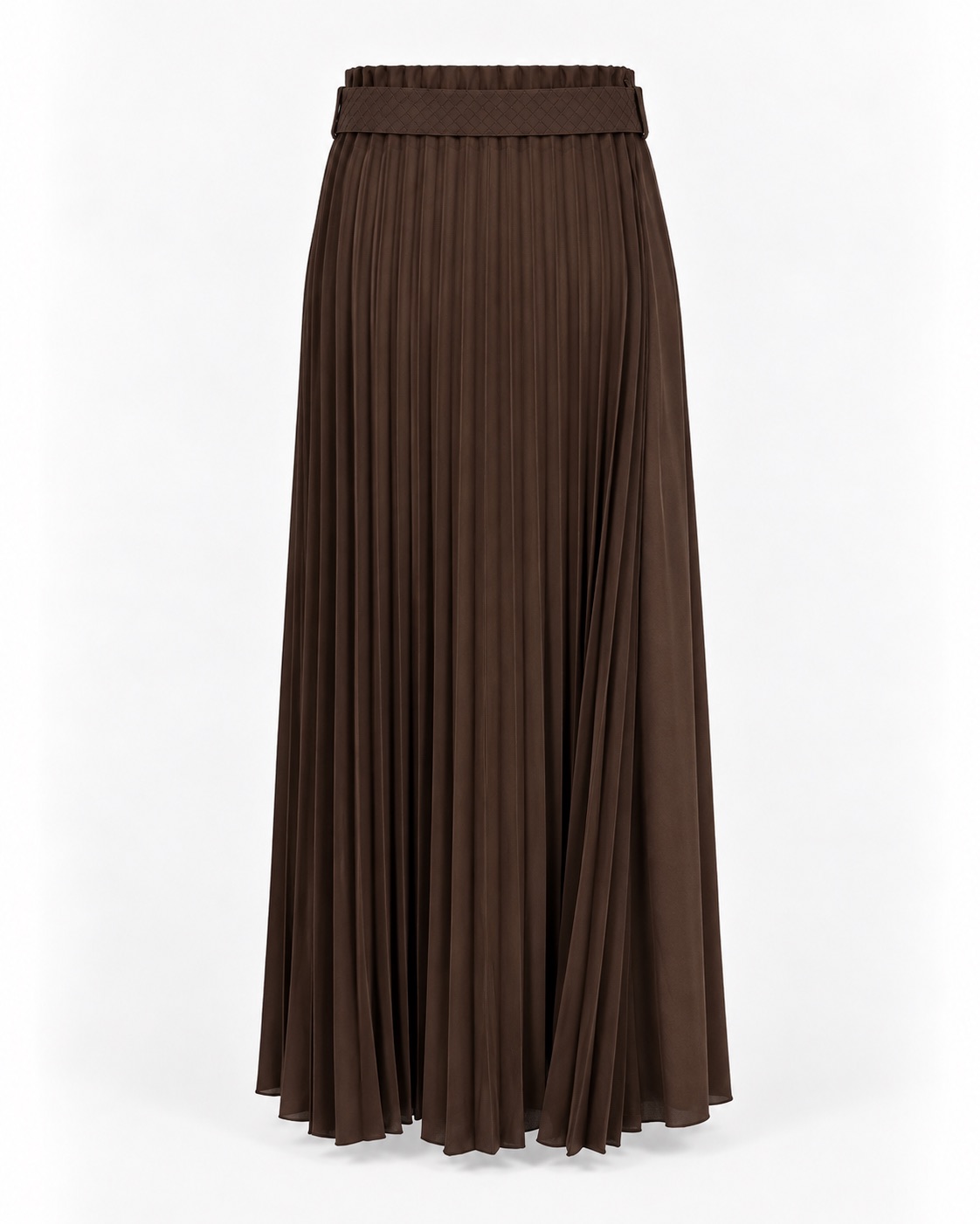 Belted Pleated Maxi Skirt 4