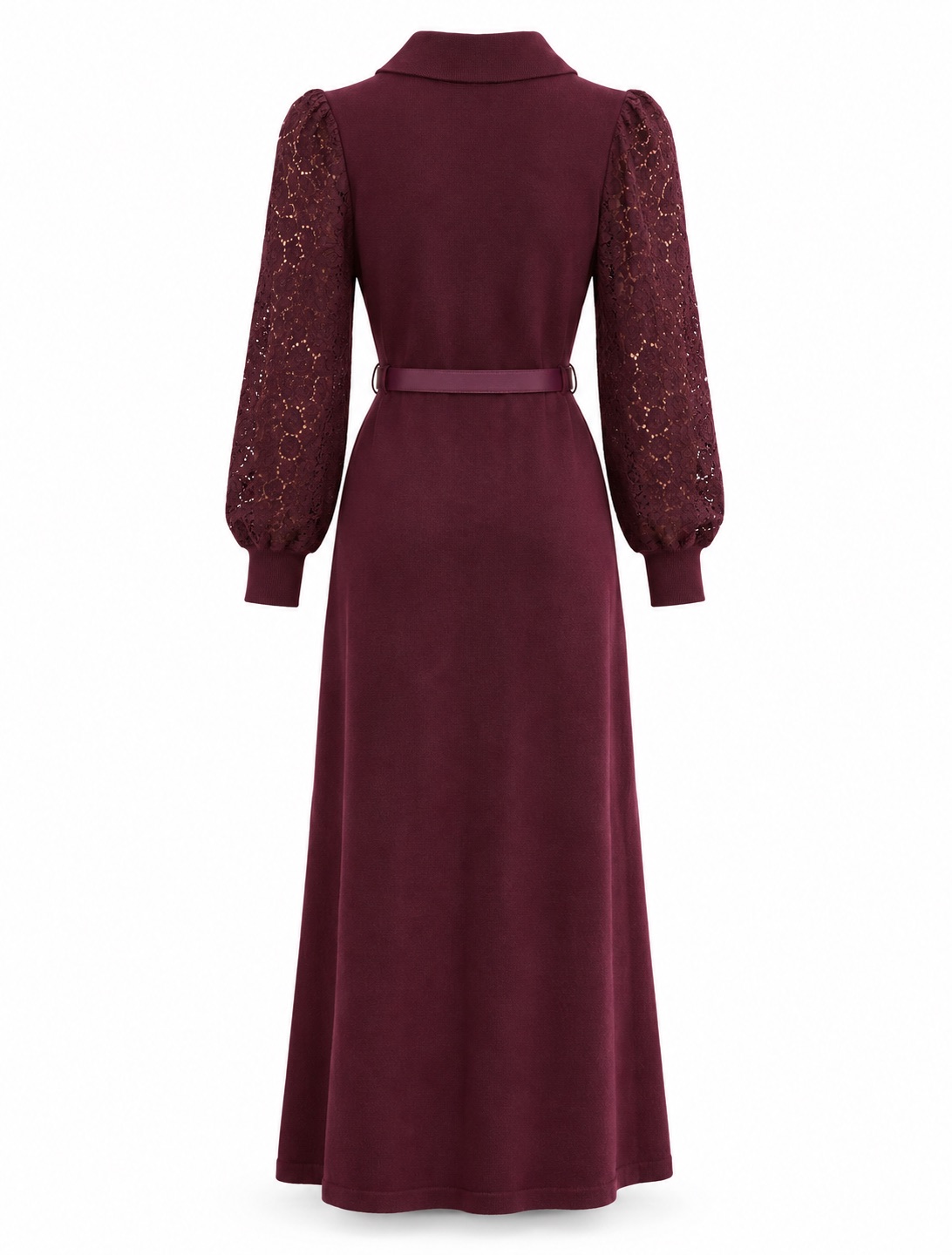 Lace Sleeve Shirt Dress 5