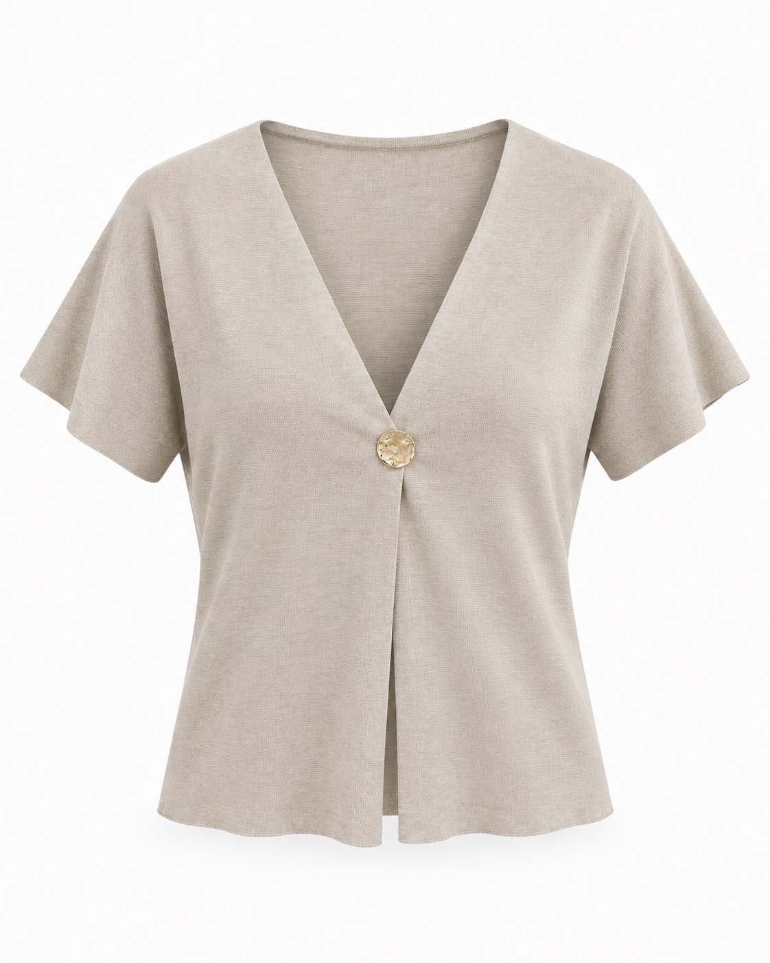 Short-Sleeve V-Neck Cardigan 5