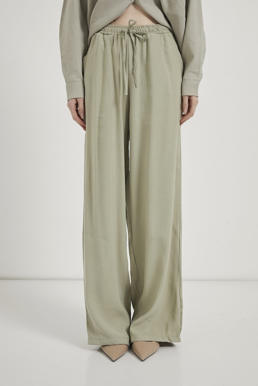 Modal Blend Wide-Leg Pants 2
