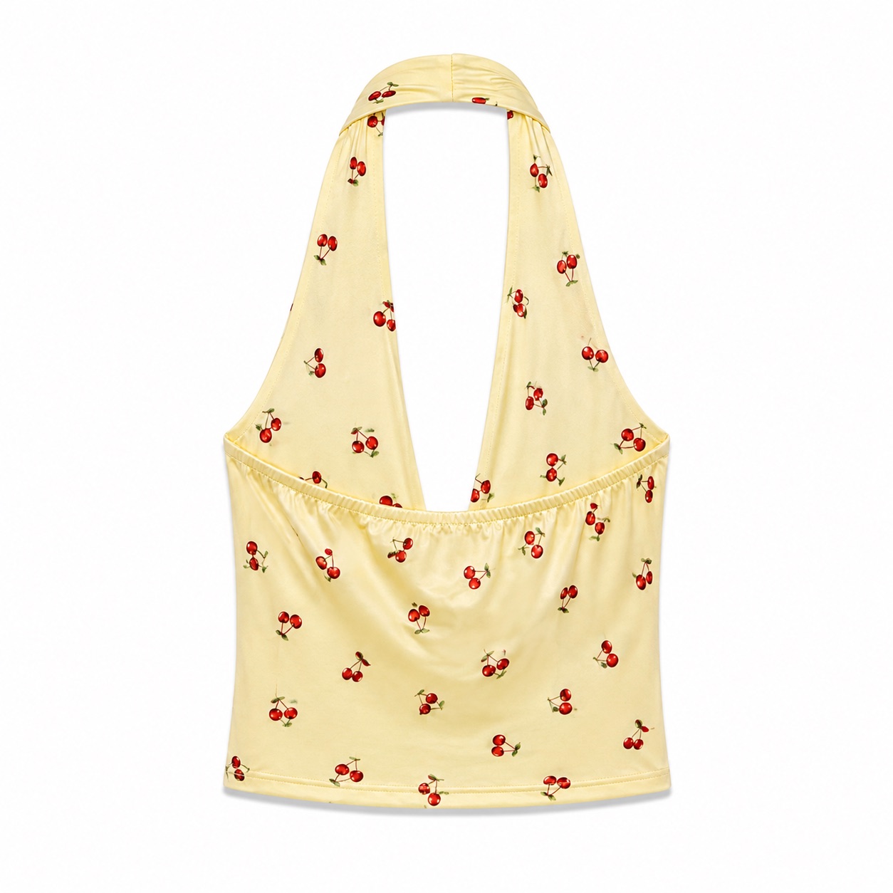 Cherry Print Halter Top 7