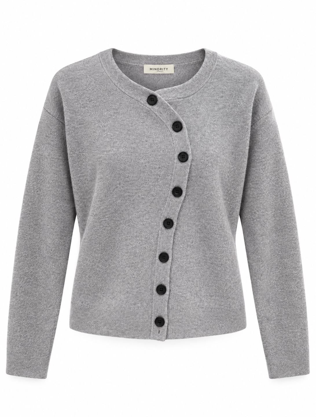 Asymmetric Button Cardigan 5