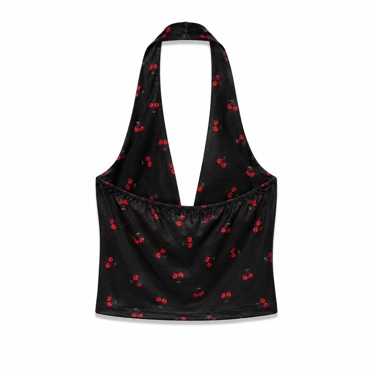 Cherry Print Halter Top 5