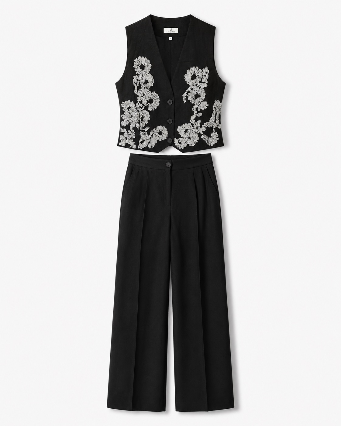 Embroidered Vest & Trousers Set 2
