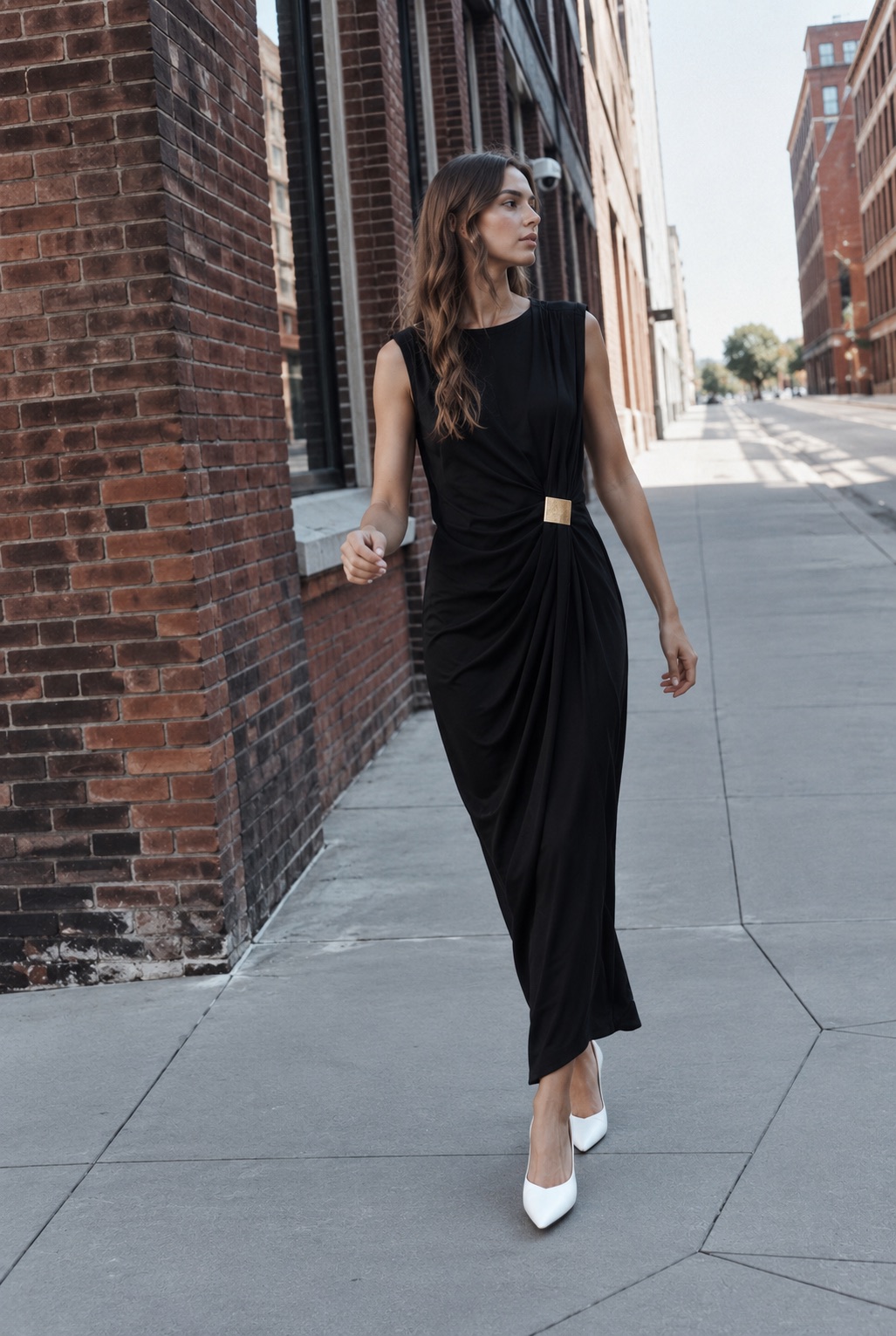 Draped Maxi Dress