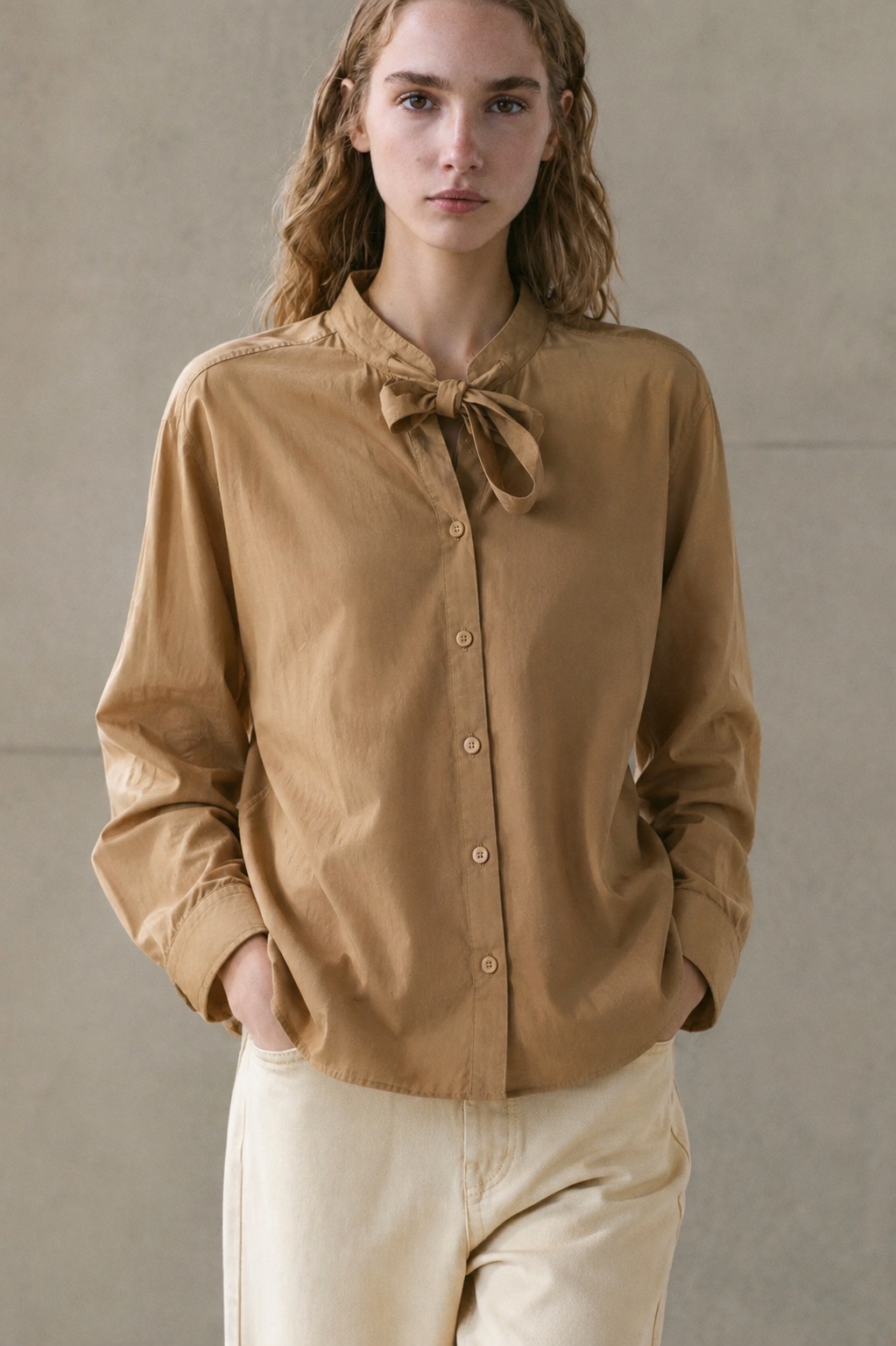 Bow-Tie Collar Shirt