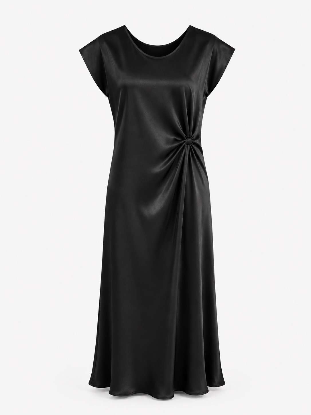 Satin Twist-Waist Dress 7