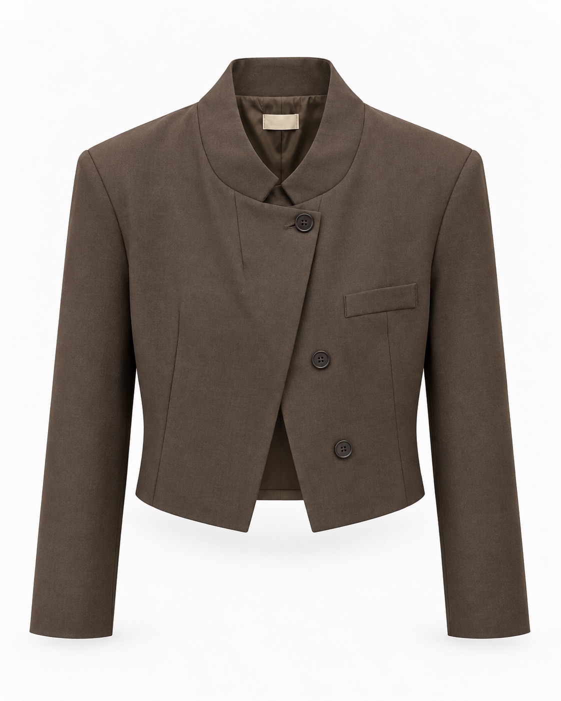 Cropped Collar Blazer 2