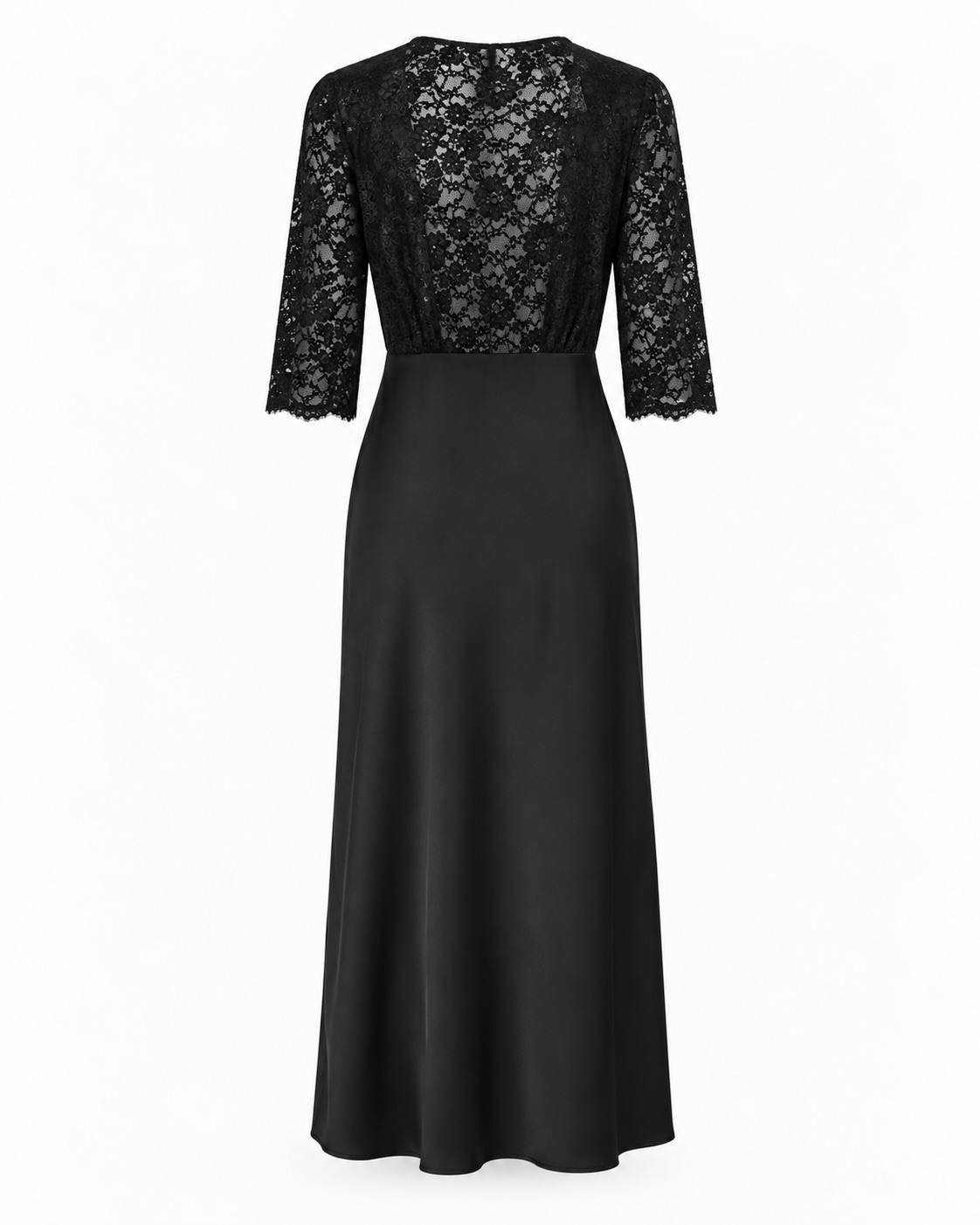 Lace Overlay Maxi Dress 3