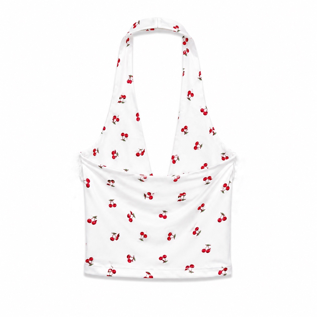 Cherry Print Halter Top 3