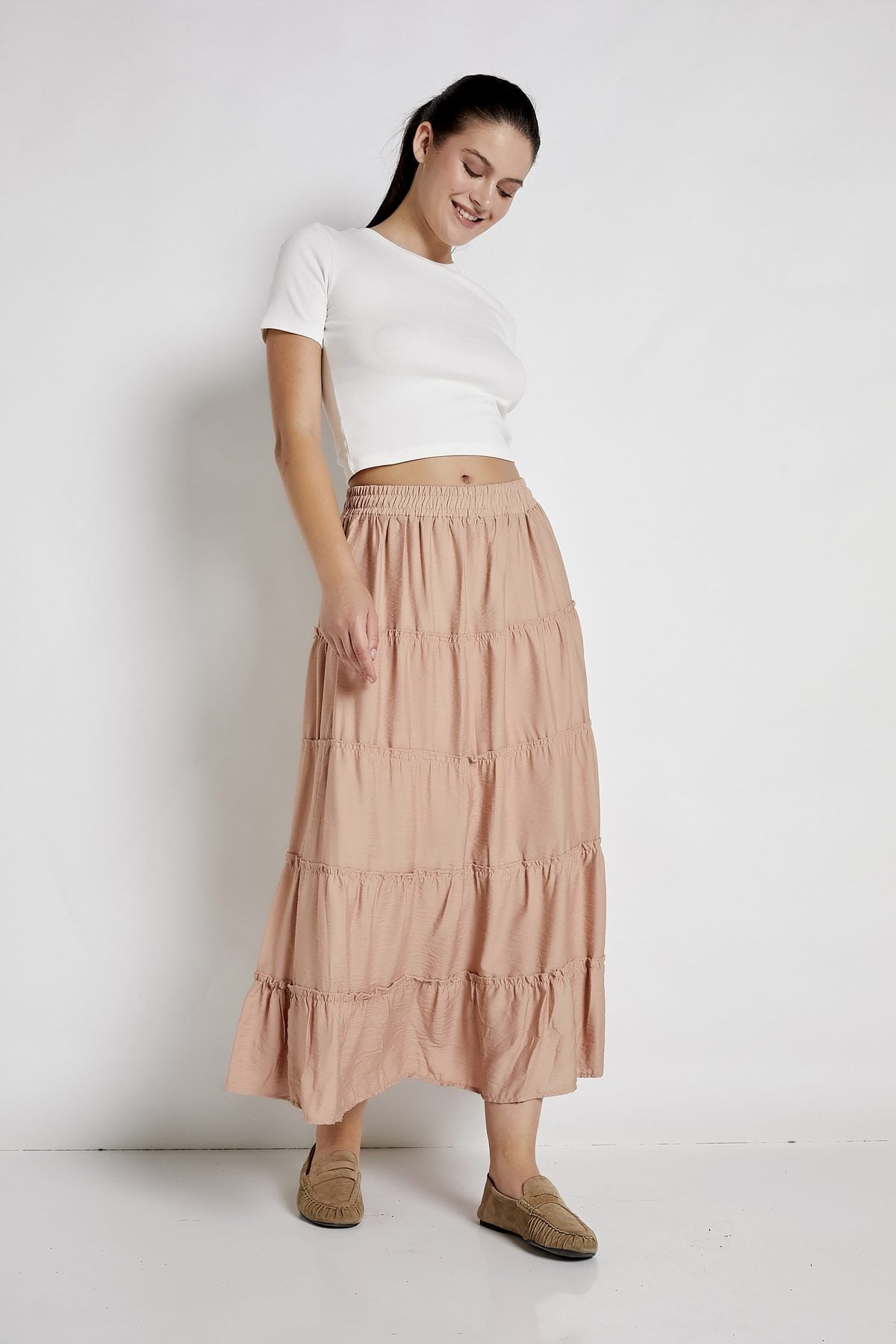 Elastic Waisted Skirt