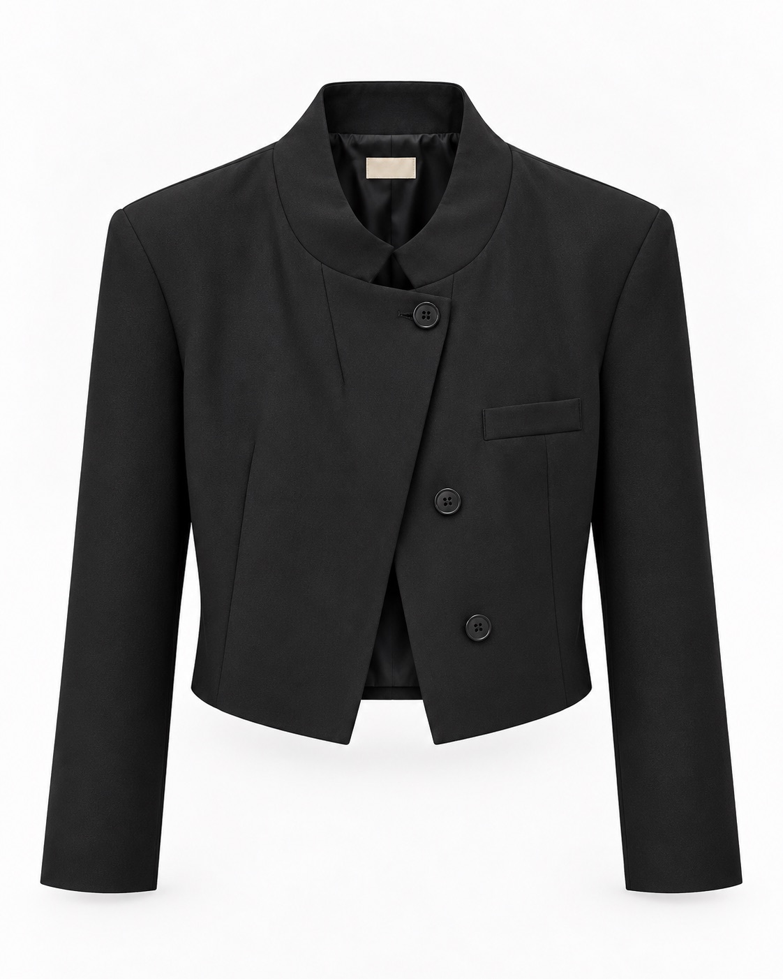 Cropped Collar Blazer 3
