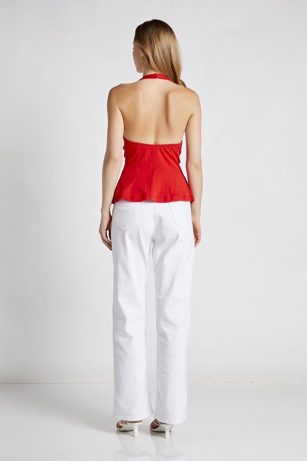 Halter Neck Peplum Top 5