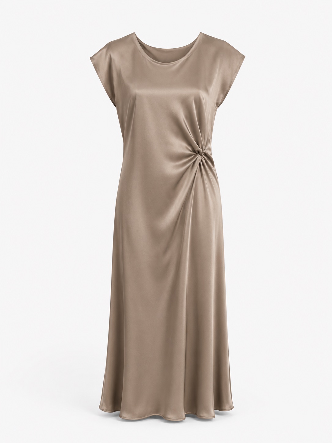 Satin Twist-Waist Dress 3