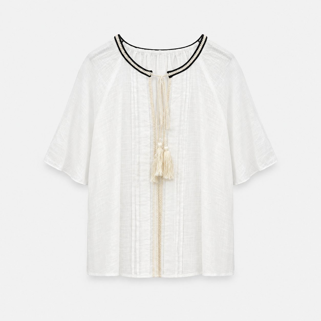 Cotton Tassel Blouse 3