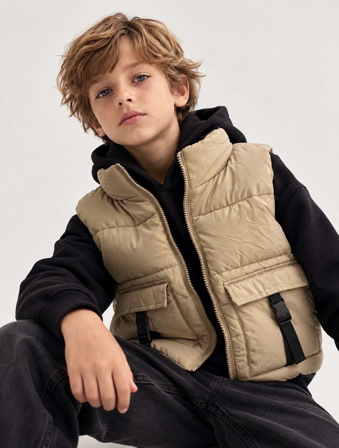 Kids Hooded Puffer Vest