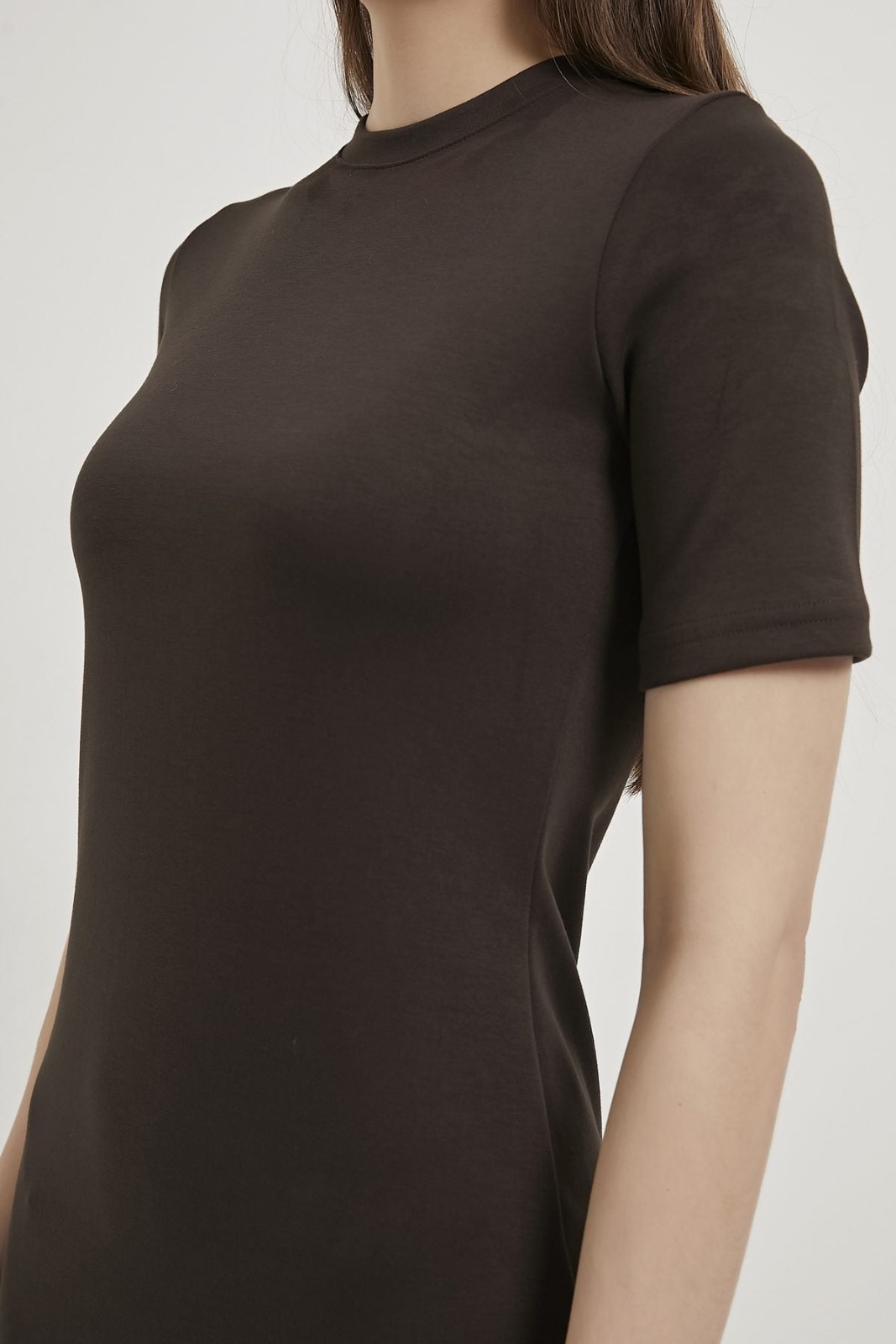 Fitted Short-Sleeve Dress 8