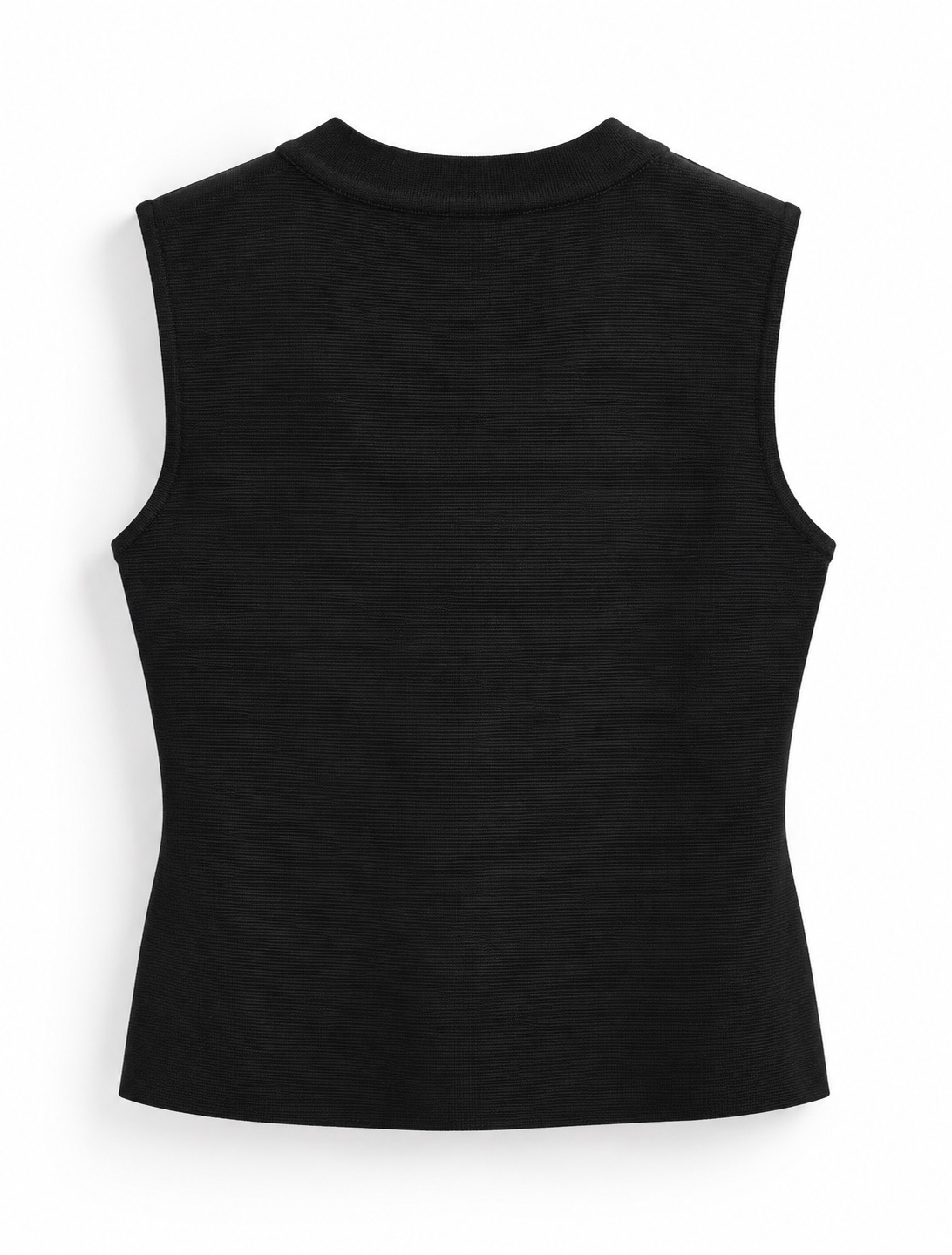 Mandarin Collar Knit Vest 3
