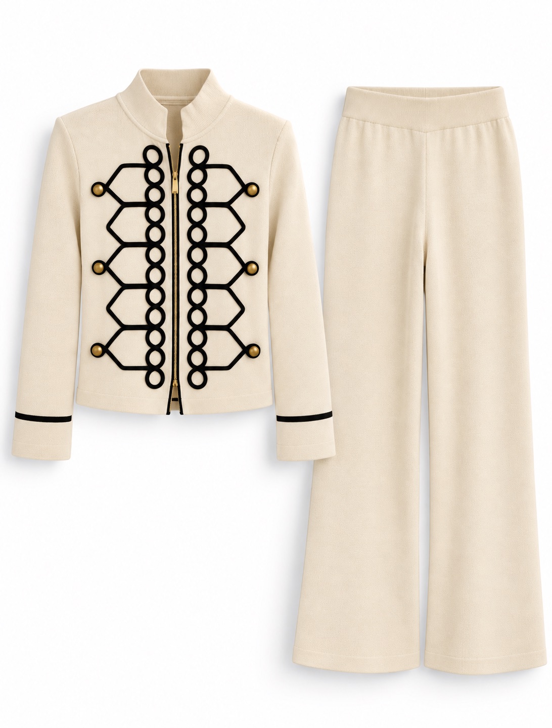 Contrast Detail Knit Set 2