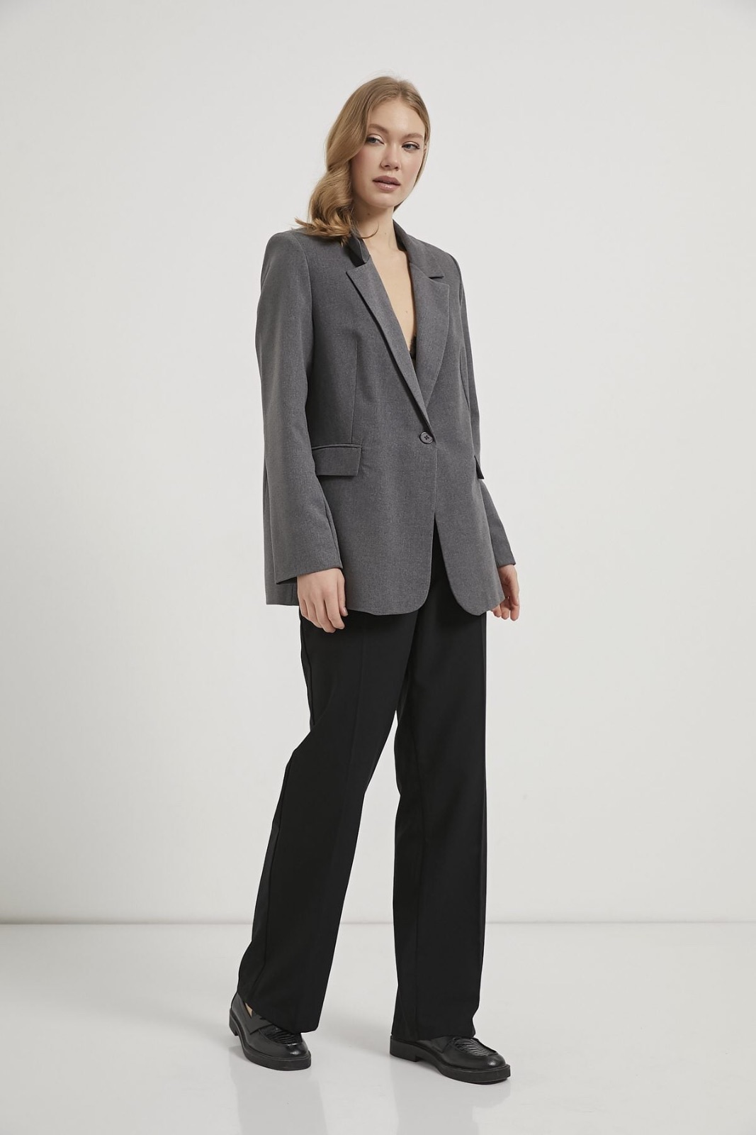 Single Button Blazer 2